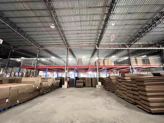 Steel mezzanine platform storage system